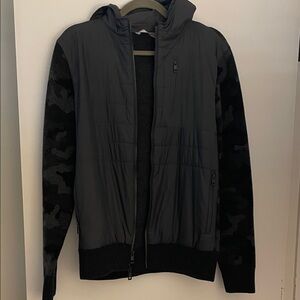 Peter Millar Mens Black Camo Sleeve Jacket